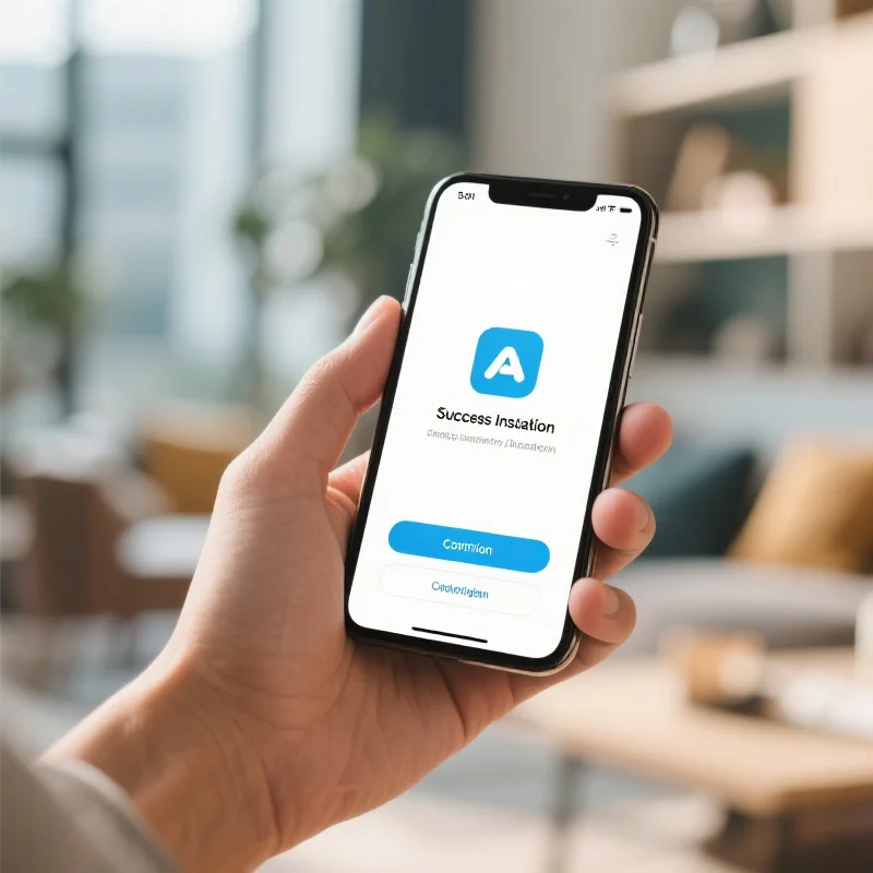 手机应用成功安装界面